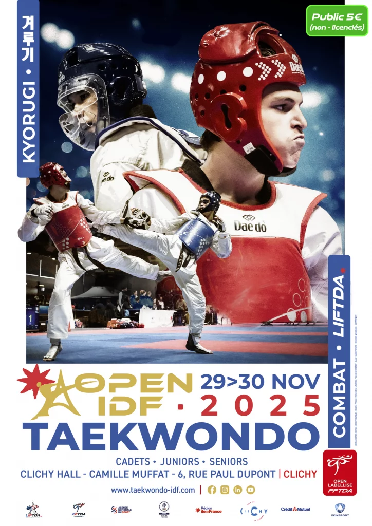 Affiche Open Labellisé Ile-de-France de Taekwondo - 10.2025