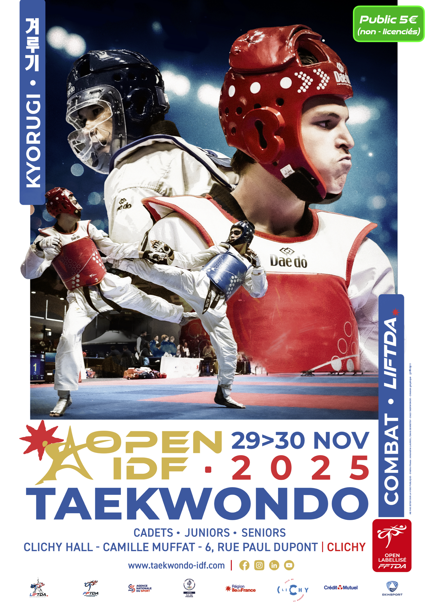 Affiche Open Labellisé Ile-de-France de Taekwondo - 10.2025